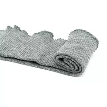 Подвяз трикотажный плотный (30% шерсть, 70% акрил), 2*2, 42см*10см (161/м св.маренго)