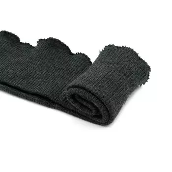 Подвяз трикотажный плотный (30% шерсть, 70% акрил), 2*2, 42см*10см (373/м антрацит)