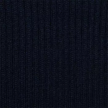 Полотно трикотажное плотное (100% акрил), 2*2, шир. 40см (в-02 синий)