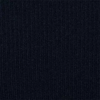 Полотно трикотажное тонкое (100% акрил), 2*2, шир. 40см (В-02 т.синий)