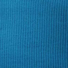 Полотно трикотажное тонкое (100% акрил), 2*2, шир. 40см (в-64 т. бирюза)