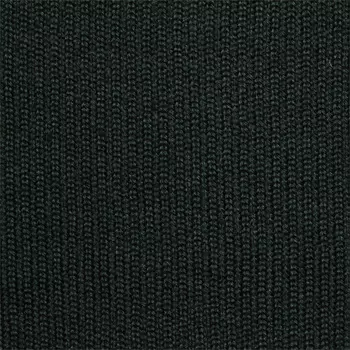 Полотно трикотажное плотное (30% шерсть, 70% акрил), 2*2, шир. 40см (369/1 т.оливковый)