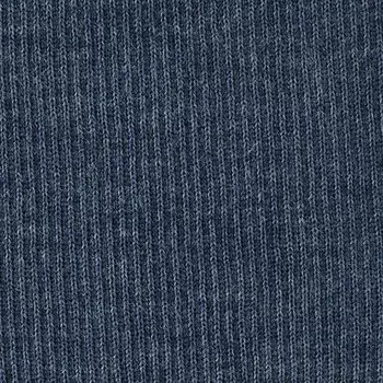 Полотно трикотажное тонкое (30% шерсть, 70% акрил), 2*2, шир. 40см (126/м джинсовый)