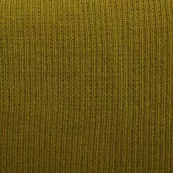 Полотно трикотажное тонкое (30% шерсть, 70% акрил), 2*2, шир. 40см (712 золотая олива)