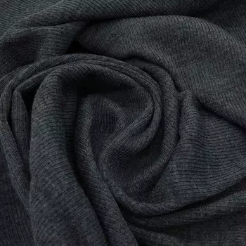 Полотно трикотажное тонкое (30% шерсть, 70% акрил), 2*2, шир. 40см (731 маренго)