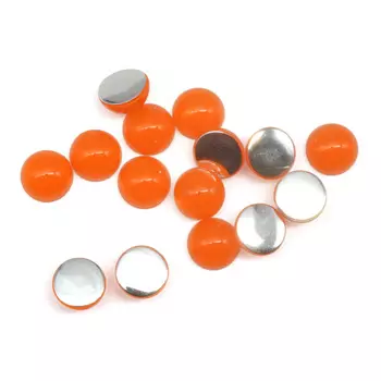 Полубусины желейные 8мм, 25шт/упак, Astra&amp;Craft (J25 неоновый оранжевый)