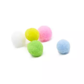Помпоны 'Пастель' 15мм, 5 цветов, 50шт, Astra&amp;Craft