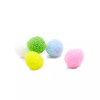 Помпоны 'Пастель' 20мм, 5 цветов, 50шт, Astra&amp;Craft