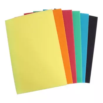 Поролон цветной 10мм, А4, SPG 18/32, 6 цветов Astra&amp;Craft