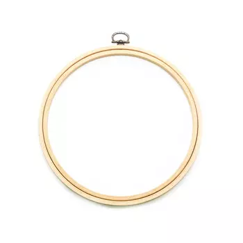 Пяльцы-рамка круглые деревянные 19см, Nurge Hobby