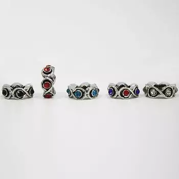 Проставка витое кольцо, микс, 5шт/упак (микс)