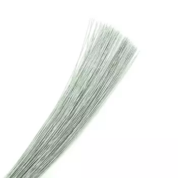 Проволока для флористики диам. 0,40мм, 60 см, 100шт Астра (белый)