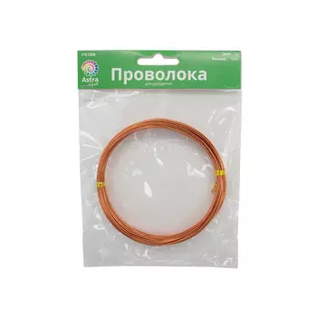 Проволока для рукоделия, 1 мм*10 м, 'Астра' (12 медный)