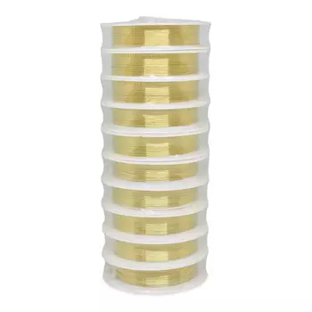 Проволока медная 0,25мм*10м (золото)