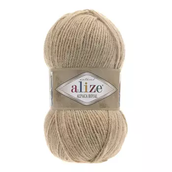 Пряжа ALIZE 'Alpaca royal' 100г 250м (55 % акрил - 30 % альпака -15 % шерсть) (262 светло-бежевый)