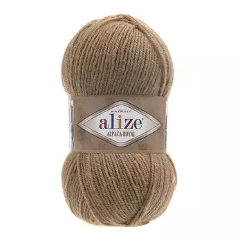 Пряжа ALIZE 'Alpaca royal' 100г 250м (55 % акрил - 30 % альпака -15 % шерсть) (466 Camel-меланж)