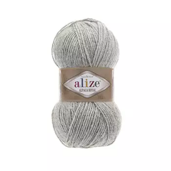 Пряжа ALIZE 'Alpaca royal' 100г 250м (55 % акрил - 30 % альпака -15 % шерсть) (684 пепельный меланж)