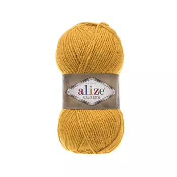 Пряжа ALIZE 'Alpaca royal' 100г 250м (55 % акрил - 30 % альпака -15 % шерсть) (02 шафран)