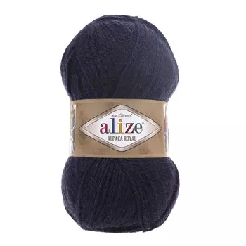 Пряжа ALIZE 'Alpaca royal' 100г 250м (55 % акрил - 30 % альпака -15 % шерсть) (58 темно-синий)