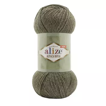 Пряжа ALIZE 'Alpaca Royal NEW' 100гр. 250м (55% акрил, 15% альпака, 30% шерсть) (577 зеленый меланж)