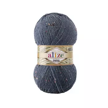 Пряжа Alize 'Alpaca Tweed' 100гр. 250м. (15% шерсть, 15% альпака, 5% вискоза, 65% акрил) (203 джинс)