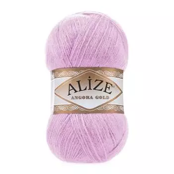 Пряжа ALIZE 'Angora Gold' 100гр. 550м (80%акр, 20%шерсть) ТУ (27 светло-сиреневый)