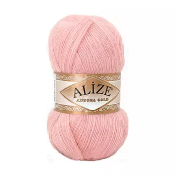 Пряжа ALIZE 'Angora Gold' 100гр. 550м (80%акр, 20%шерсть) ТУ (161 бл.розовый)