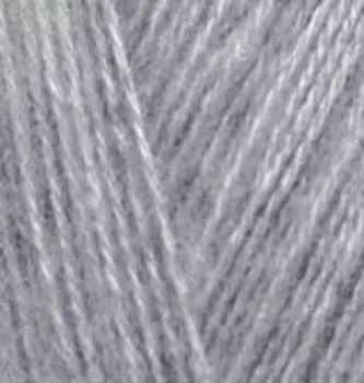 Пряжа ALIZE 'Angora Gold' 100гр. 550м (80%акр, 20%шерсть) ТУ (614 серый меланж)