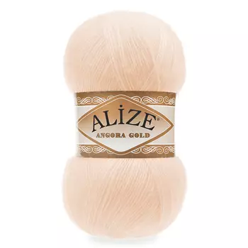 Пряжа ALIZE 'Angora Gold' 100гр. 550м (80%акр, 20%шерсть) ТУ (681 ярко-персиковый)