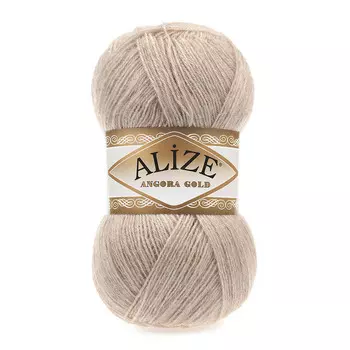 Пряжа ALIZE 'Angora Gold' 100гр. 550м (80%акр, 20%шерсть) ТУ (543 кофе с молоком)