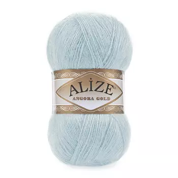 Пряжа ALIZE 'Angora Gold' 100гр. 550м (80%акр, 20%шерсть) ТУ (114 мята)
