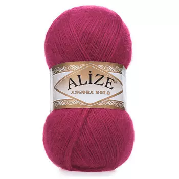 Пряжа ALIZE 'Angora Gold' 100гр. 550м (80%акр, 20%шерсть) ТУ (649 рубин)