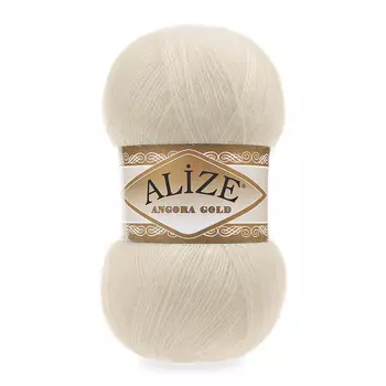 Пряжа ALIZE 'Angora Gold' 100гр. 550м (80%акр, 20%шерсть) ТУ (160 бледно-бежевый)