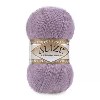 Пряжа ALIZE 'Angora Gold' 100гр. 550м (80%акр, 20%шерсть) ТУ (312 темно-лиловый)