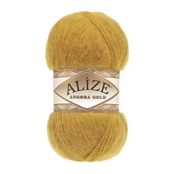 Пряжа ALIZE 'Angora Gold' 100гр. 550м (80%акр, 20%шерсть) ТУ (02 шафран)