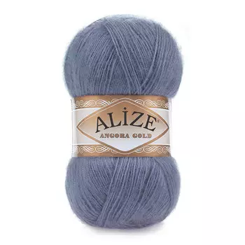 Пряжа ALIZE 'Angora Gold' 100гр. 550м (80%акр, 20%шерсть) ТУ (203 джинс меланж)