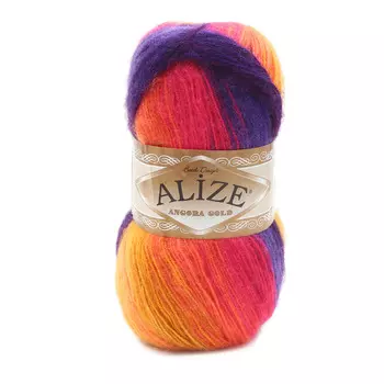 Пряжа ALIZE 'Angora Gold Batik' 100гр.550м (80%акр, 20%шерсть) ТУ (6834 секционный)