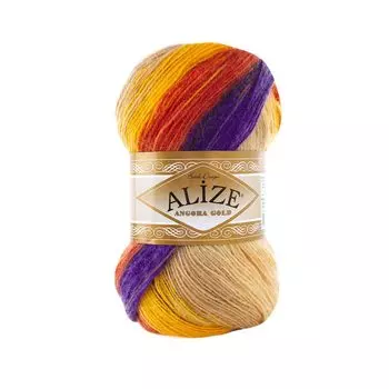 Пряжа ALIZE 'Angora Gold Batik' 100гр.550м (80%акр, 20%шерсть) ТУ (6272 секционный)