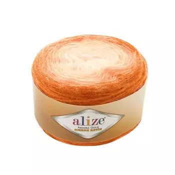 Пряжа Alize 'Angora Gold Ombre Batik' 150гр. 825м. (20% шерсть, 80% акрил) (7296 оранжевый)