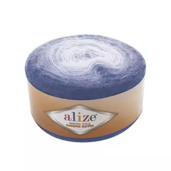 Пряжа Alize 'Angora Gold Ombre Batik' 150гр. 825м. (20% шерсть, 80% акрил) (7303 фиолетовый)