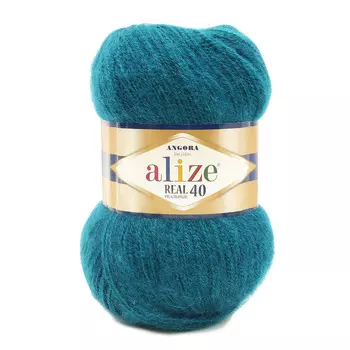 Пряжа ALIZE 'Angora real 40' 100 гр. 430м (40% шерсть, 60% акрил) (17 петроль)