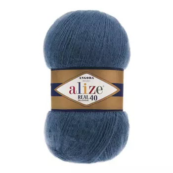 Пряжа ALIZE 'Angora real 40' 100 гр. 480м (40% шерсть, 60% акрил) (381 джинса)