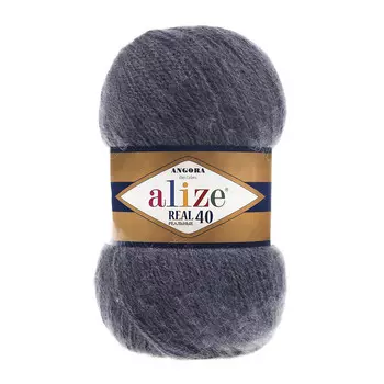 Пряжа ALIZE 'Angora real 40' 100 гр. 480м (40% шерсть, 60% акрил) (411 джинс меланж)