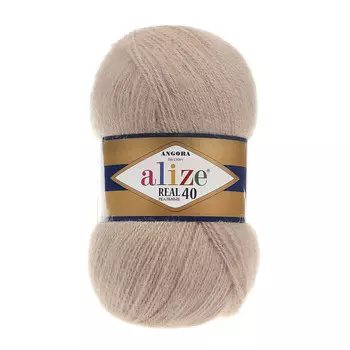 Пряжа ALIZE 'Angora real 40' 100 гр. 430м (40% шерсть, 60% акрил) (05 бежевый)