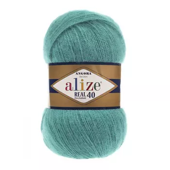 Пряжа ALIZE 'Angora real 40' 100 гр. 480м (40% шерсть, 60% акрил) (570 светлый изумруд)