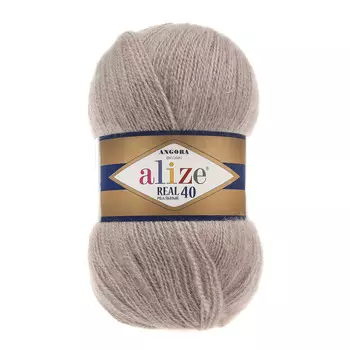 Пряжа ALIZE 'Angora real 40' 100 гр. 430м (40% шерсть, 60% акрил) (541 бежевый)