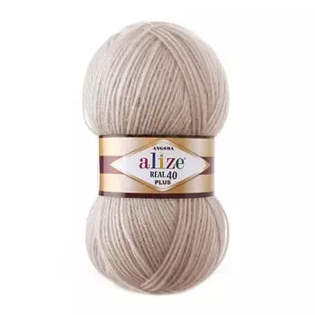 Пряжа Alize 'Angora Real 40 Plus' 100гр. 225м. (40% шерсть, 60% акрил) (541 норка)