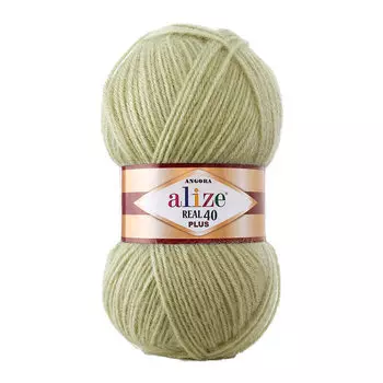 Пряжа Alize 'Angora Real 40 Plus' 100гр. 225м. (40% шерсть, 60% акрил) (300 пустынный шалфей)
