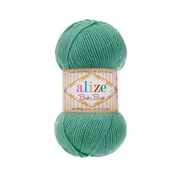 Пряжа Alize 'Baby Best' 100г 240м (10% бамбук, 90% акрил) с эффектом АНТИПИЛЛИНГ (463 мята)