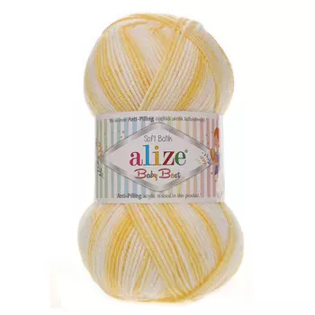 Пряжа Alize 'Baby Best Batik' 100г 240м (10% бамбук, 90% акрил) с эффектом АНТИПИЛЛИНГ (6661 секционный)